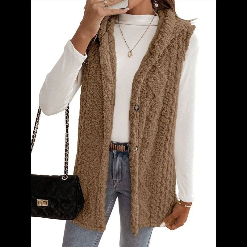 Knitted Cardigan Casual Casual Fit Fleece Hooded Casual Fashionable High Quality New Arrival Trendy Comfortable Premium