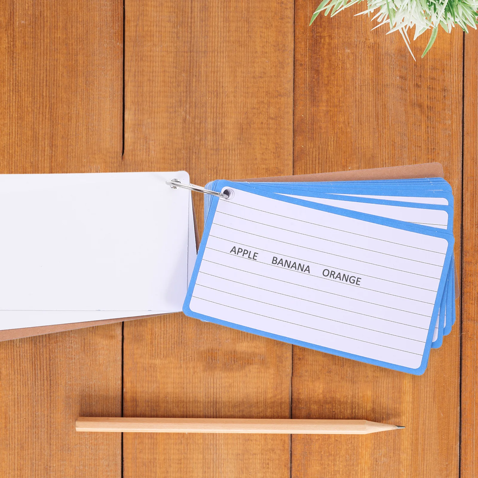 

2 Books Of Ringed Index Cards Blank Paper Cards Thickened Smooth Writing Notepads For Daily Planning Vocabulary Study Portable