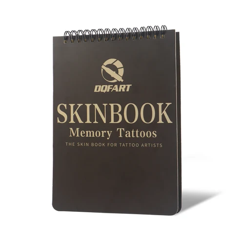 Imagen 2 del producto DQFART Libro de práctica de tatuaje en blanco de 2 mm de espesor, accesorios de maquillaje permanente para principiantes y artistas experimentados
