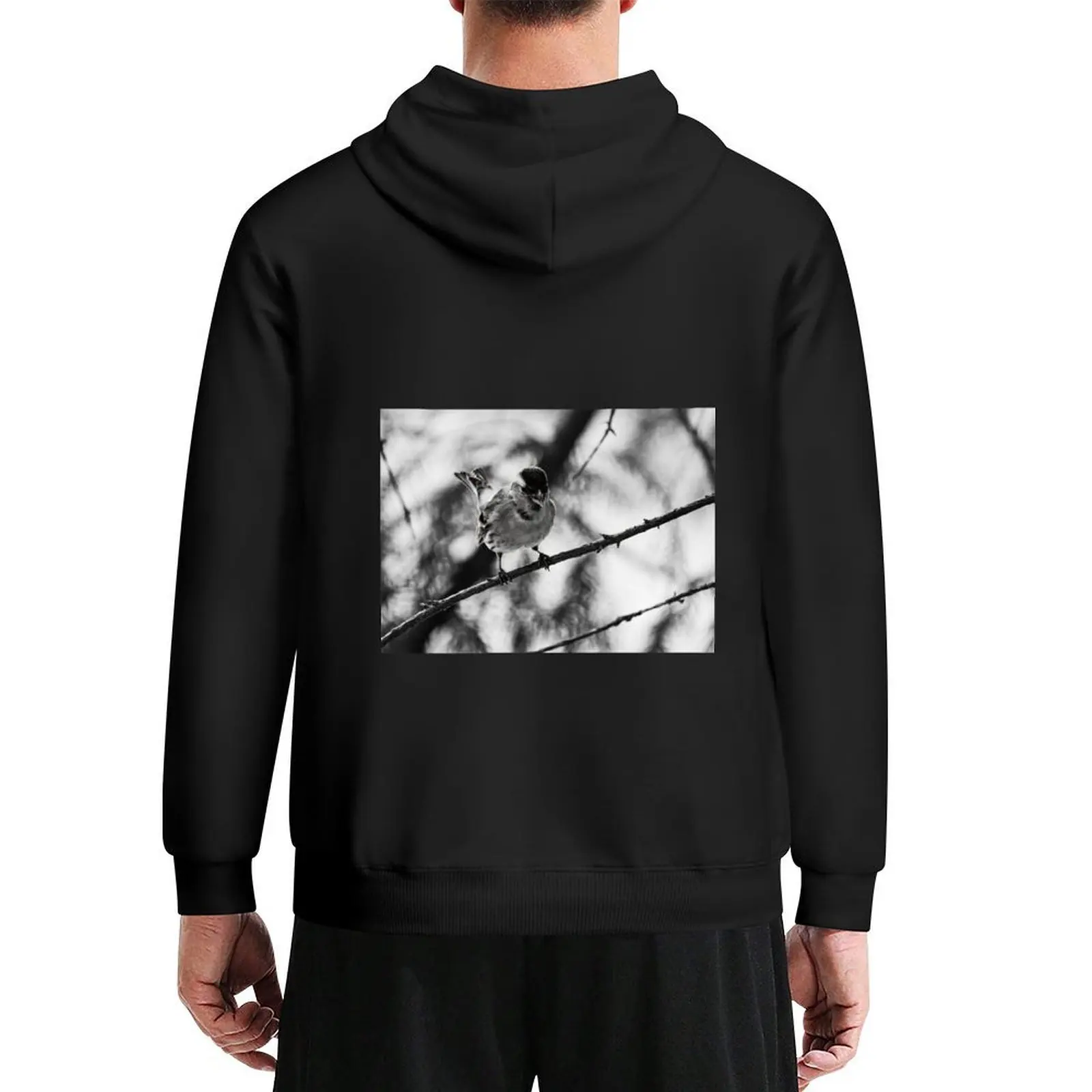 

Tweeting Siskin bw Hoodie korean clothes men clothing autumn new products men's autumn clothes japanese hoodie