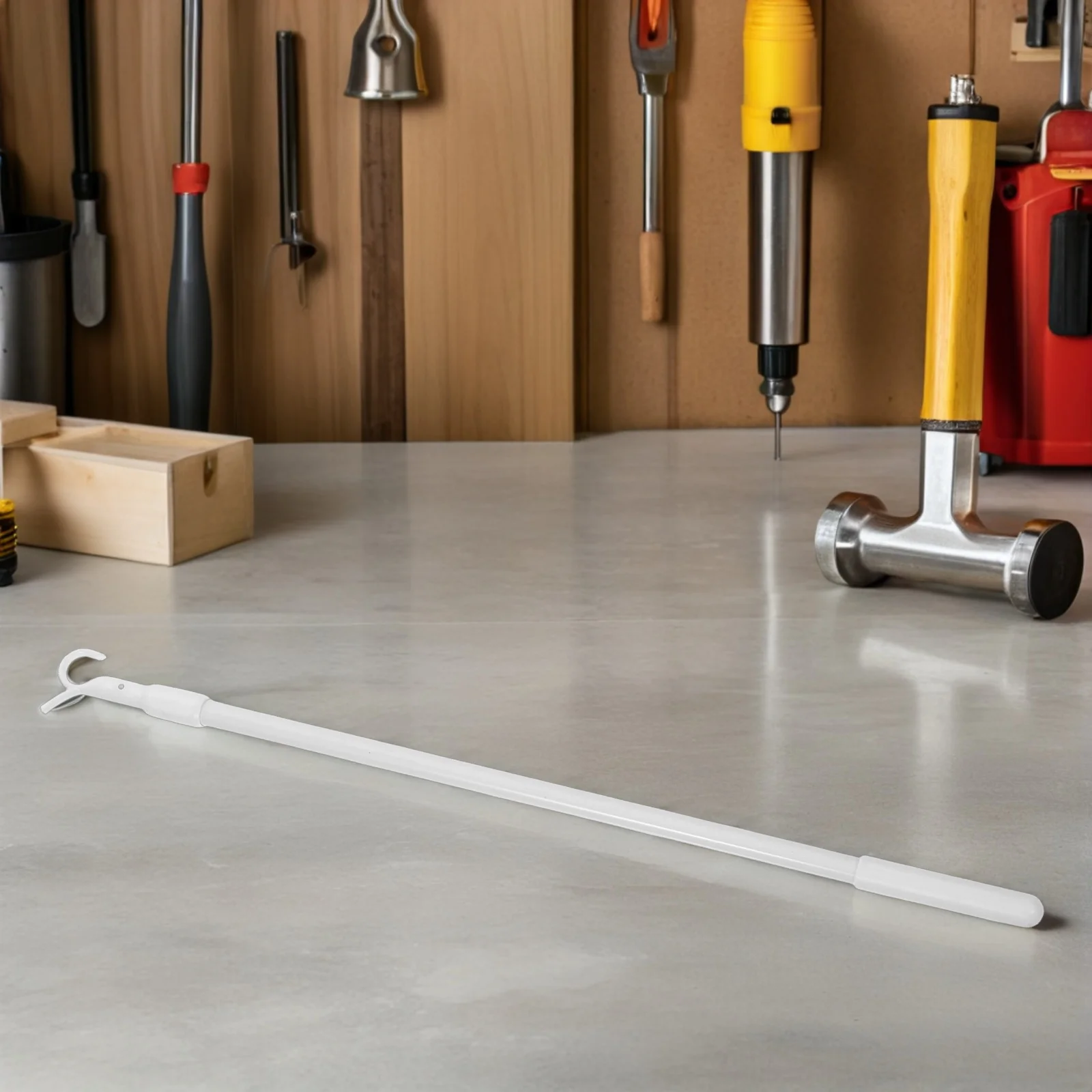 

Telescopic Curtain Pull Rod - Lightweight Aluminum Alloy Window Blind Wand Replacement - Smooth Operation for Blackout Shades