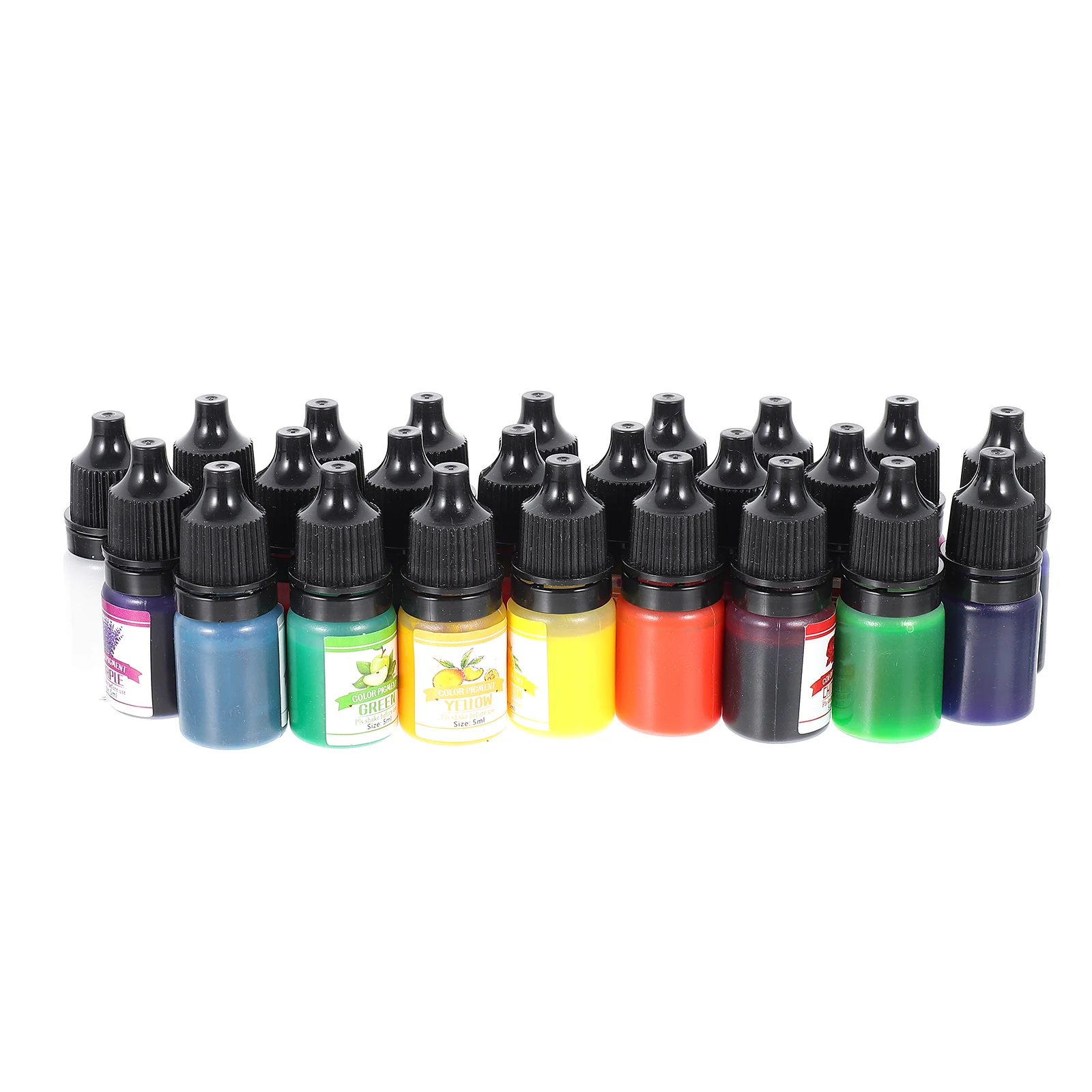 

24 Colors Solvent Free Translucent Resin Pigment for Art Craft Dyeing Material DIY Crystal Epoxy Colorant Making Kit