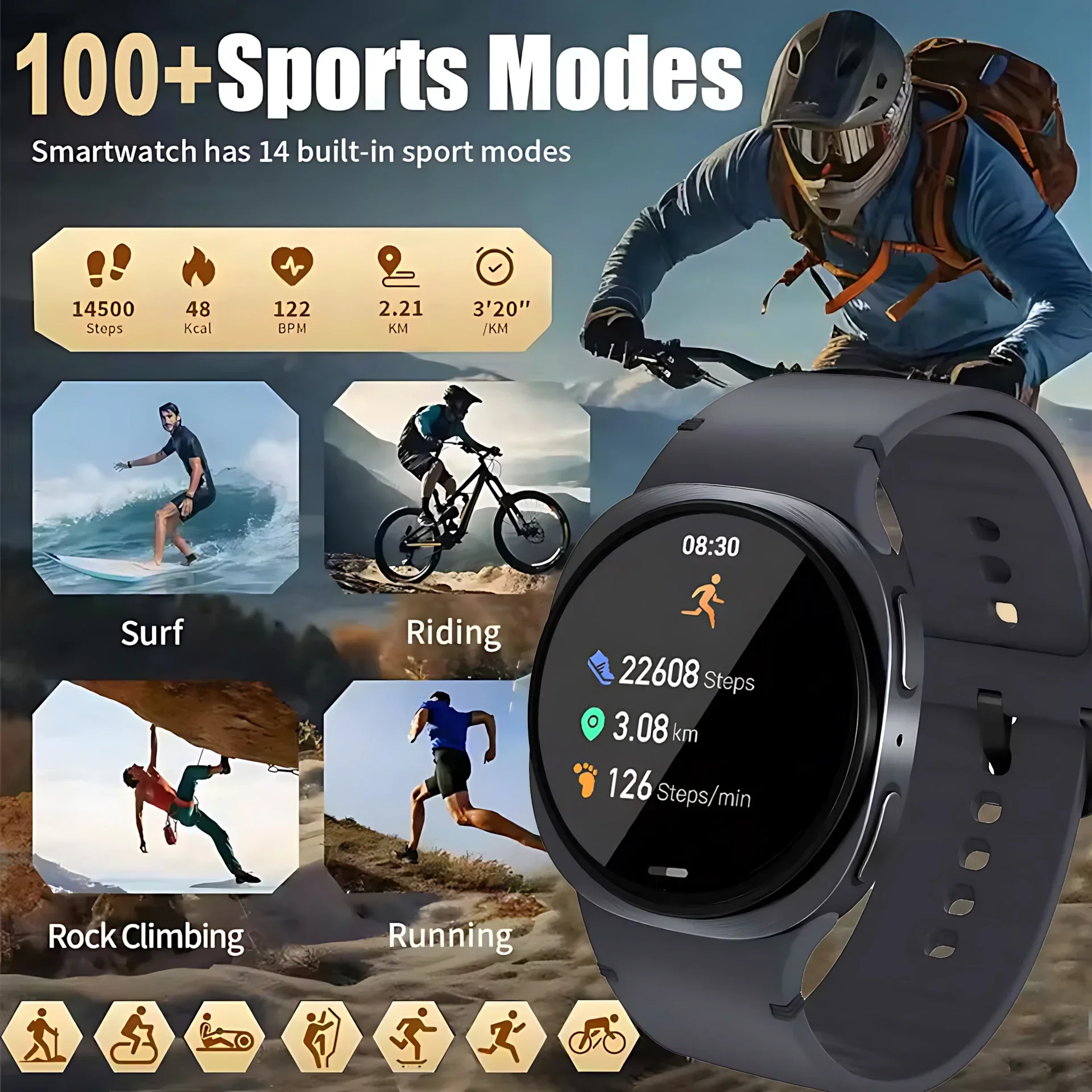 2025New Original Smart Watches 8 Mini Smart Watch Men GPS NFC Bluetooth call 40mm AMOLED Fitness Sport Tracker Health Smartwatch