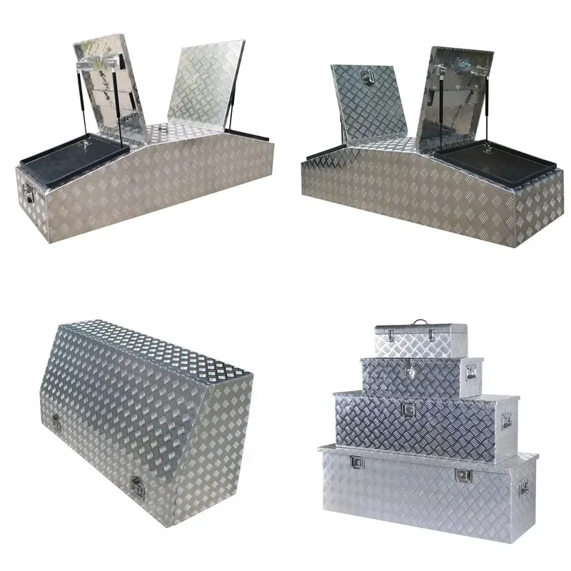 Custom Waterproof Aluminium Toolbox Gullwing Top Opening Ute Trailer Truck Storage Box