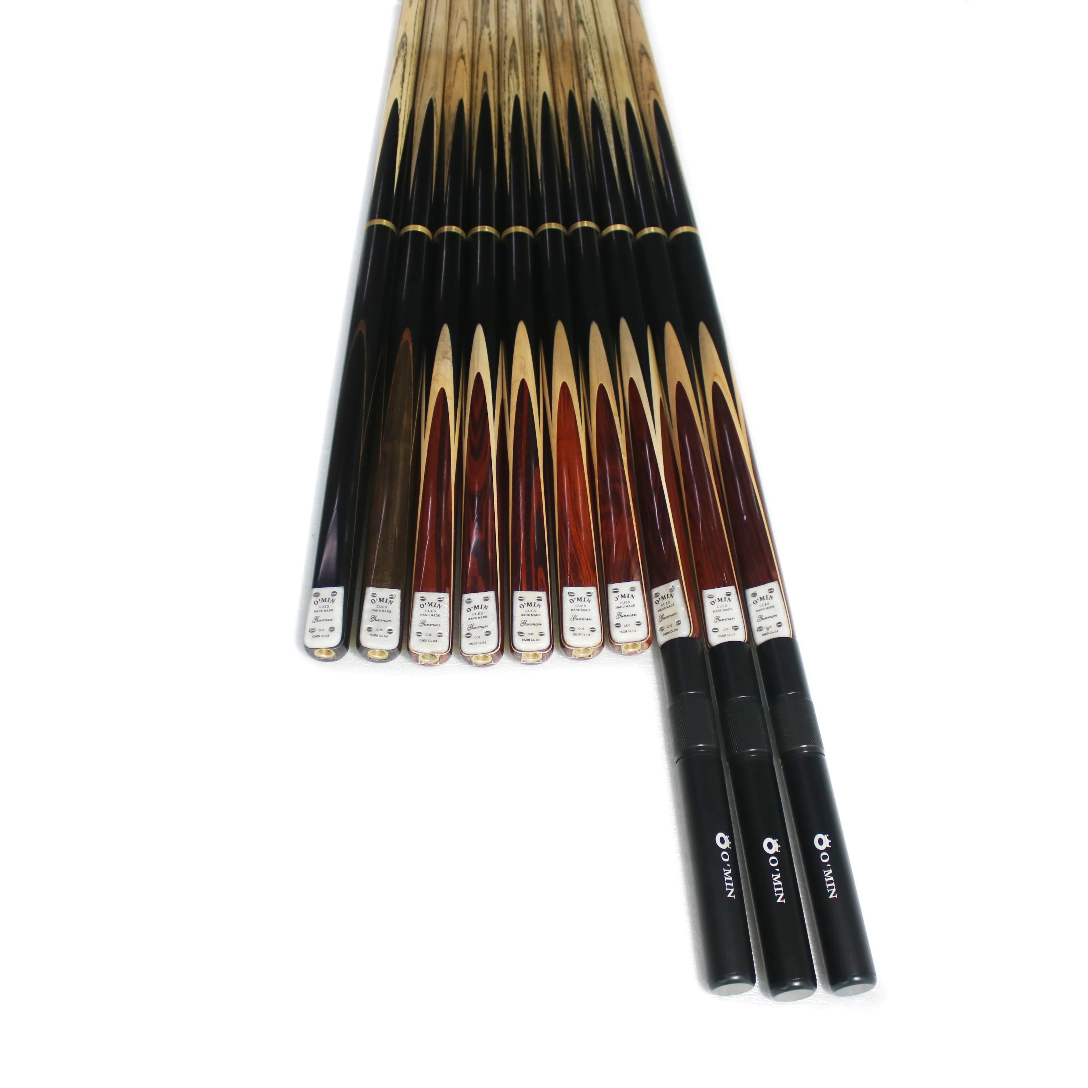 Taco de billar 3/4 de madera de fresno de alta gama hecho a mano a precio al por mayor