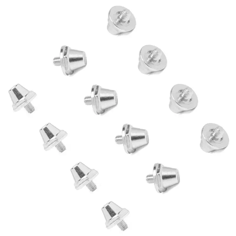 성인을위한 Y1UC 12PC/세트 축구 부츠 스터드 소년 소녀 어린이 신발 축구 스터드 교체 안전 알루미늄 축구 스터드