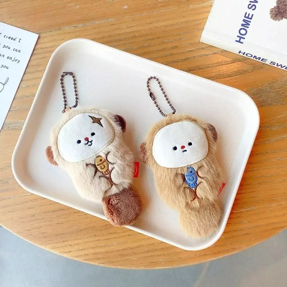 1 Para Przenośnych Breloczków z Kreskówkowym Psem Morskim, Pluszowe, Urocze Breloki do Tornistra, Wypchana Lalka, Dekoracja do Zawieszenia