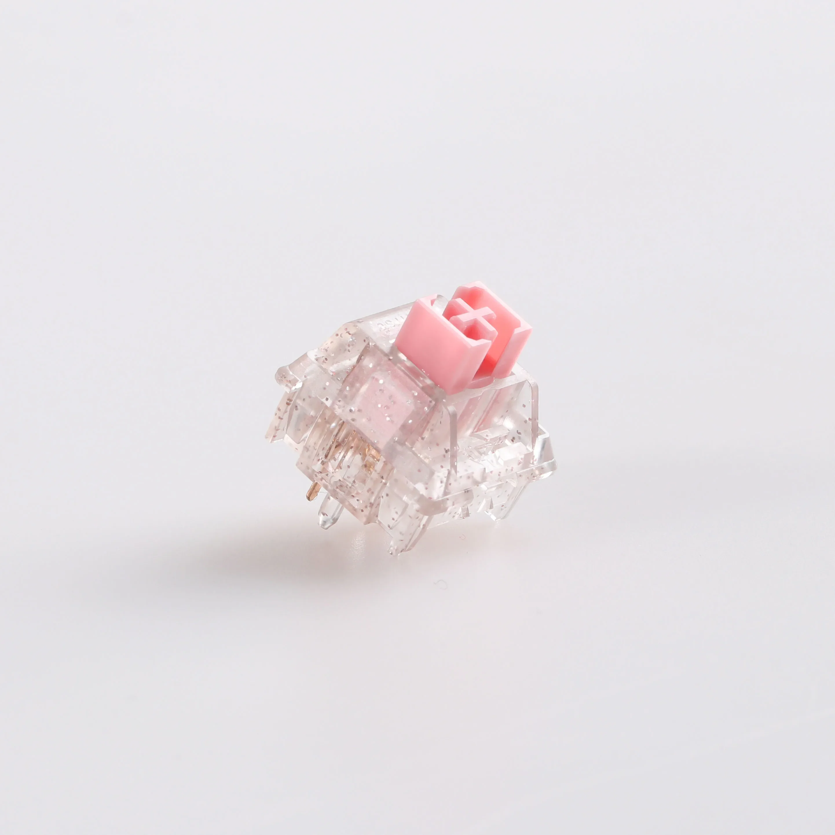 Keyfirst Bling Switch Customized Mechanical Keyboard Linear Transparent Crystal Powder Axis with Five Legs