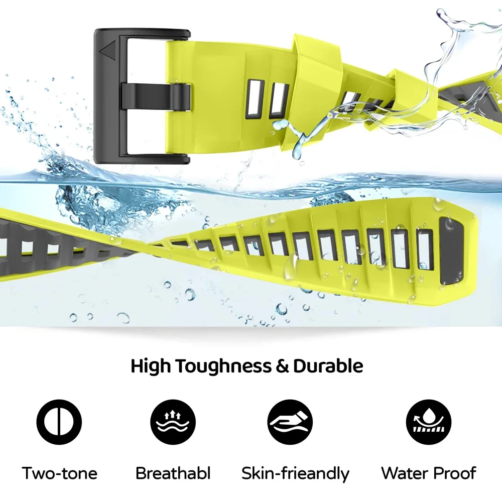 QuickFit 22 مللي متر 26 مللي متر سيليكون حزام ل Garmin Fenix 8 الرياضة الأصلي سيليكون 1:1 معصمه ل Garmin Fenix 7 7X 6X Pro 5X Ban #5