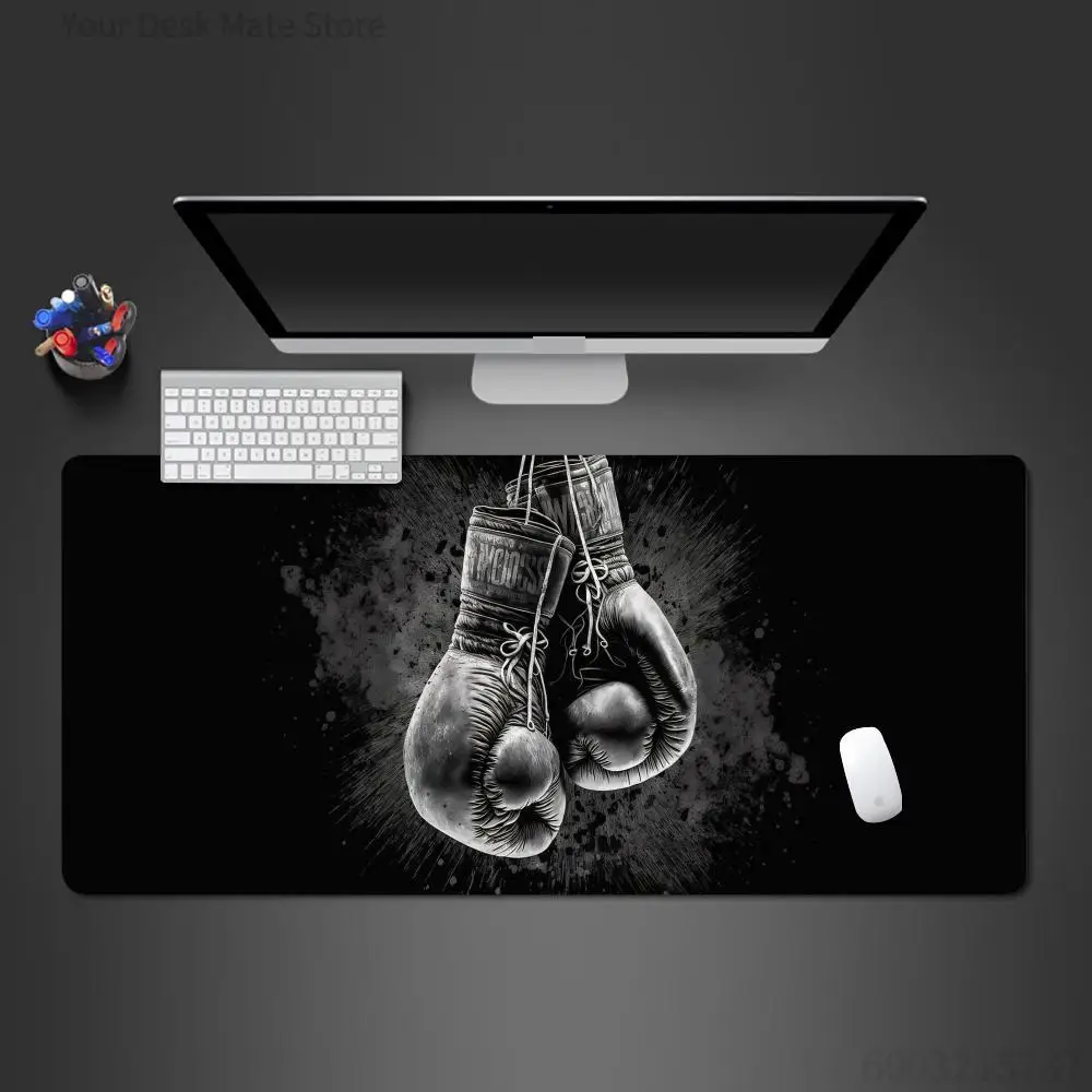Boxhandschuhe Mauspad, großes Mauspad, Gaming-Spielmatte, Gummi-Schreibtischunterlage, Computertastatur-Unterlage, Gamer-Arbeitsunterlage für Büro