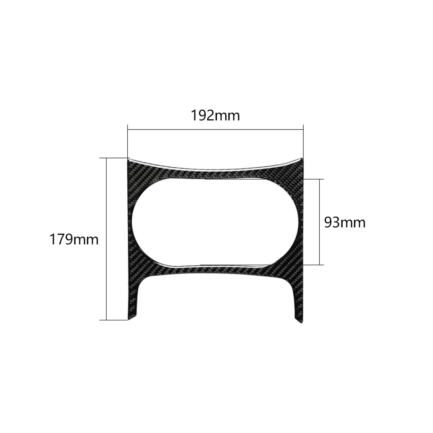 Pegatina de fibra de carbono para Audi Q5, cubierta de Panel para portavasos de agua, para modelos 2009, 2010, 2011, 2012, 2013, 2014, 2015, 2016