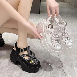 Women's Platform Sandals 2023 Summer Fashion Rhinestone Female Shoes High Heels Women Summer Sandals Platform Shoes Sandal