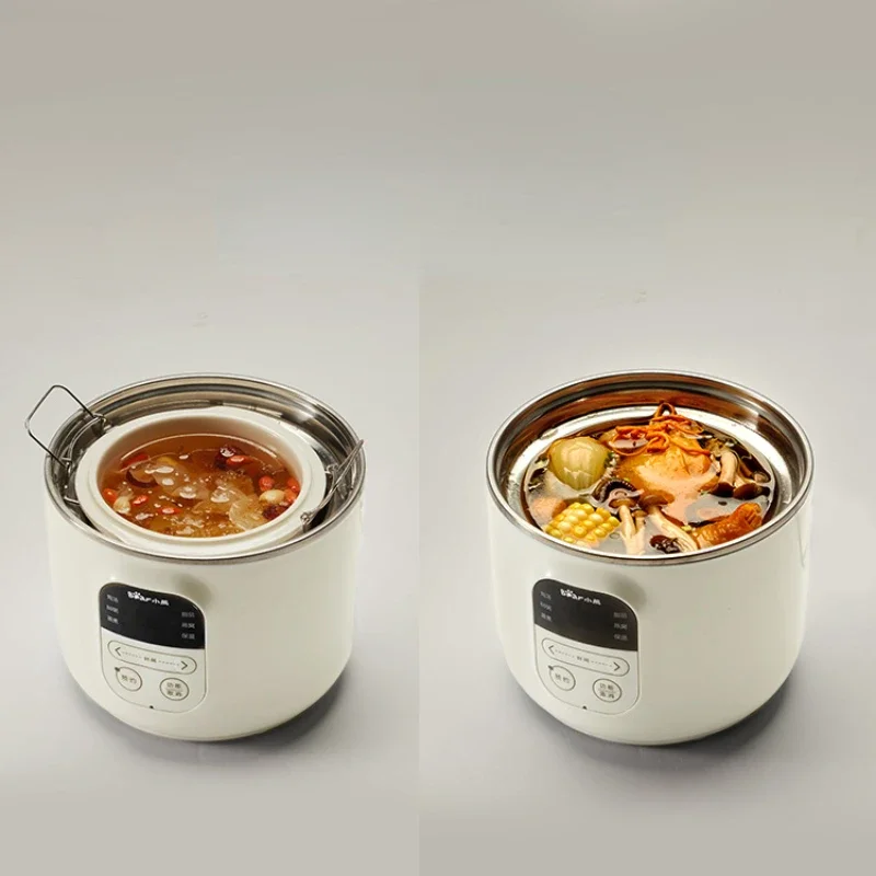 Marmite électrique accent d'oiseau, petit pot à soupe automatique, foyer d'eau, complément alimentaire pour bébé, cuisinière à chevauchement de crique