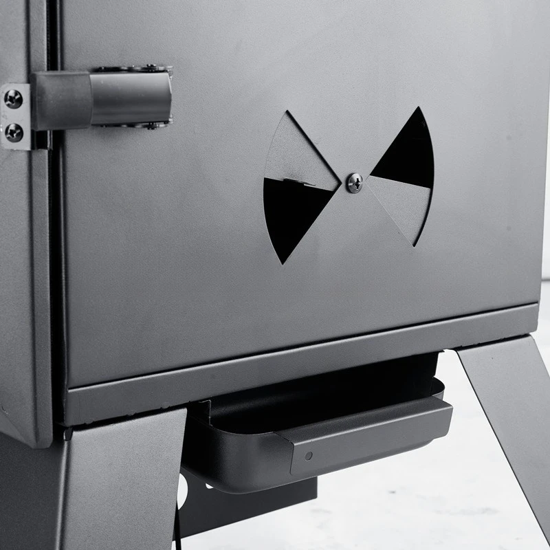 مدخن غاز خارجي من الفولاذ المقاوم للصدأ للشواء، فرن خزانة مدخنة، موقد اللحوم المدخنة، مادة مدخنة