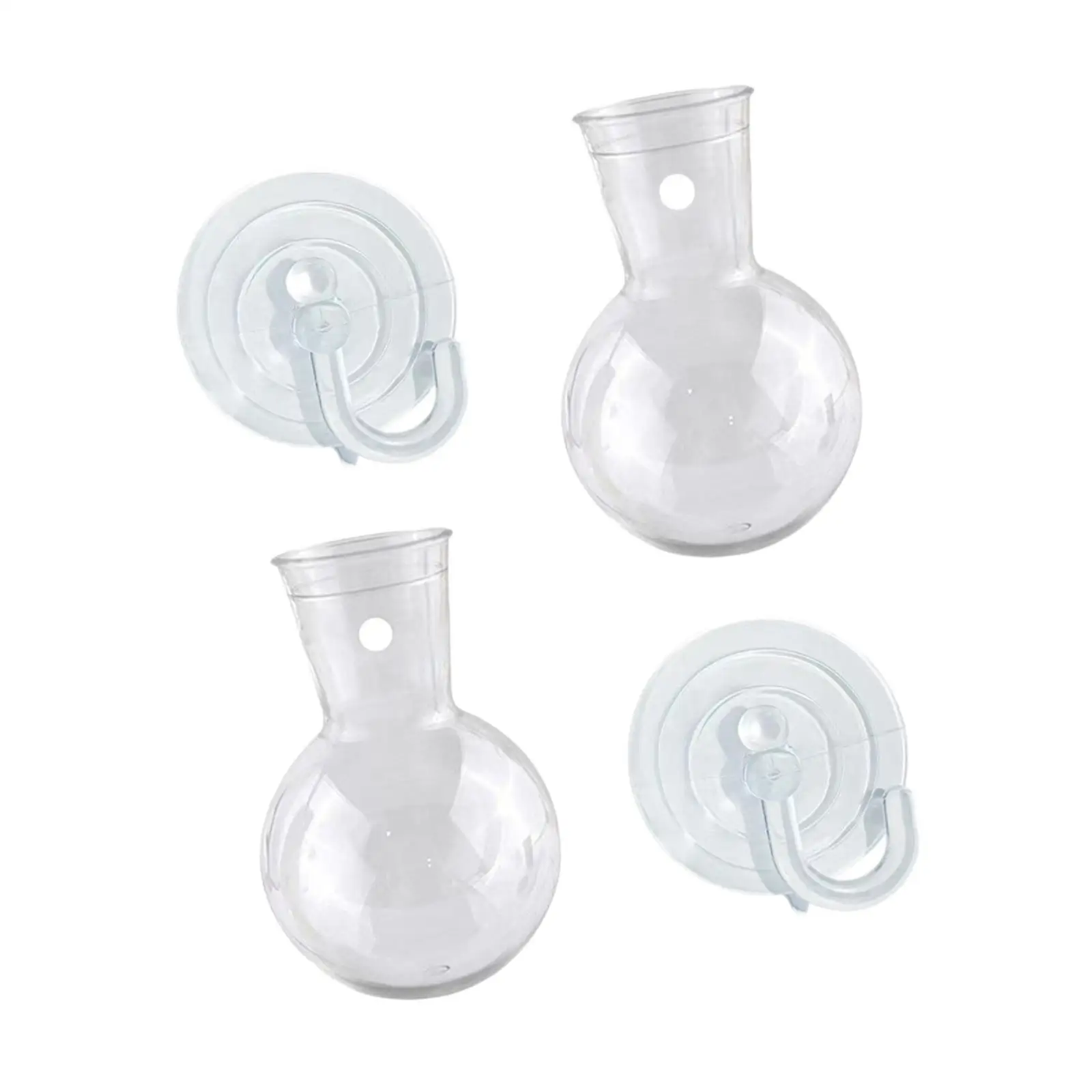 Window Plant Propagation Bulb Acrylic Terrarium Vase with Suction Cups for Indoor Glass Wall Self Irrigable Plants