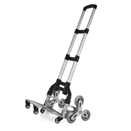 

Portable Foldable Aluminium Alloy Stairs Climbing Shopping Hand Cart Easy Carry Folding Trolley Push Carts