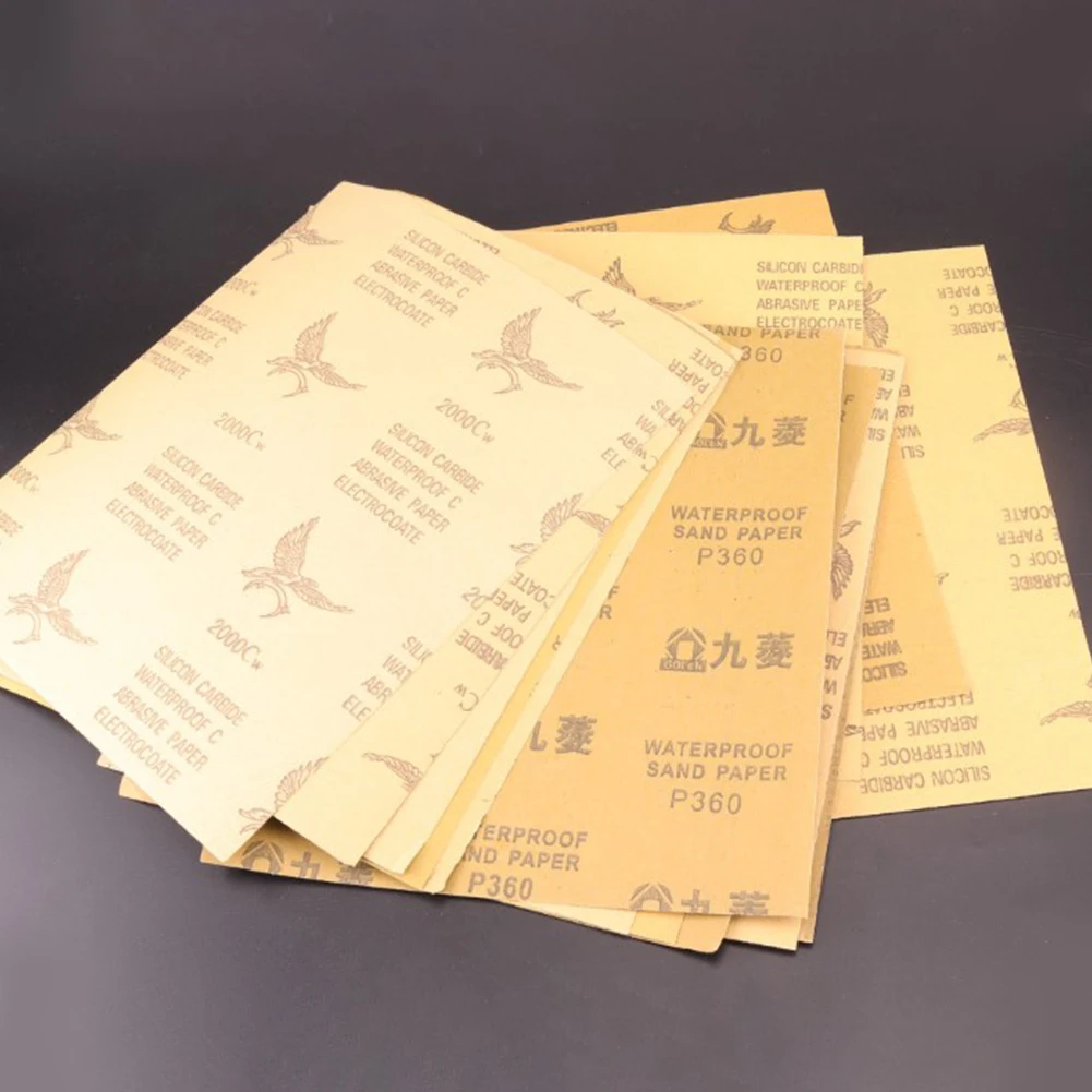 Sanding Sandpaper Sheets 230×280mm 60-2000# Abrasive Automotive For Wood Gringding Metal Polishing Power Tools