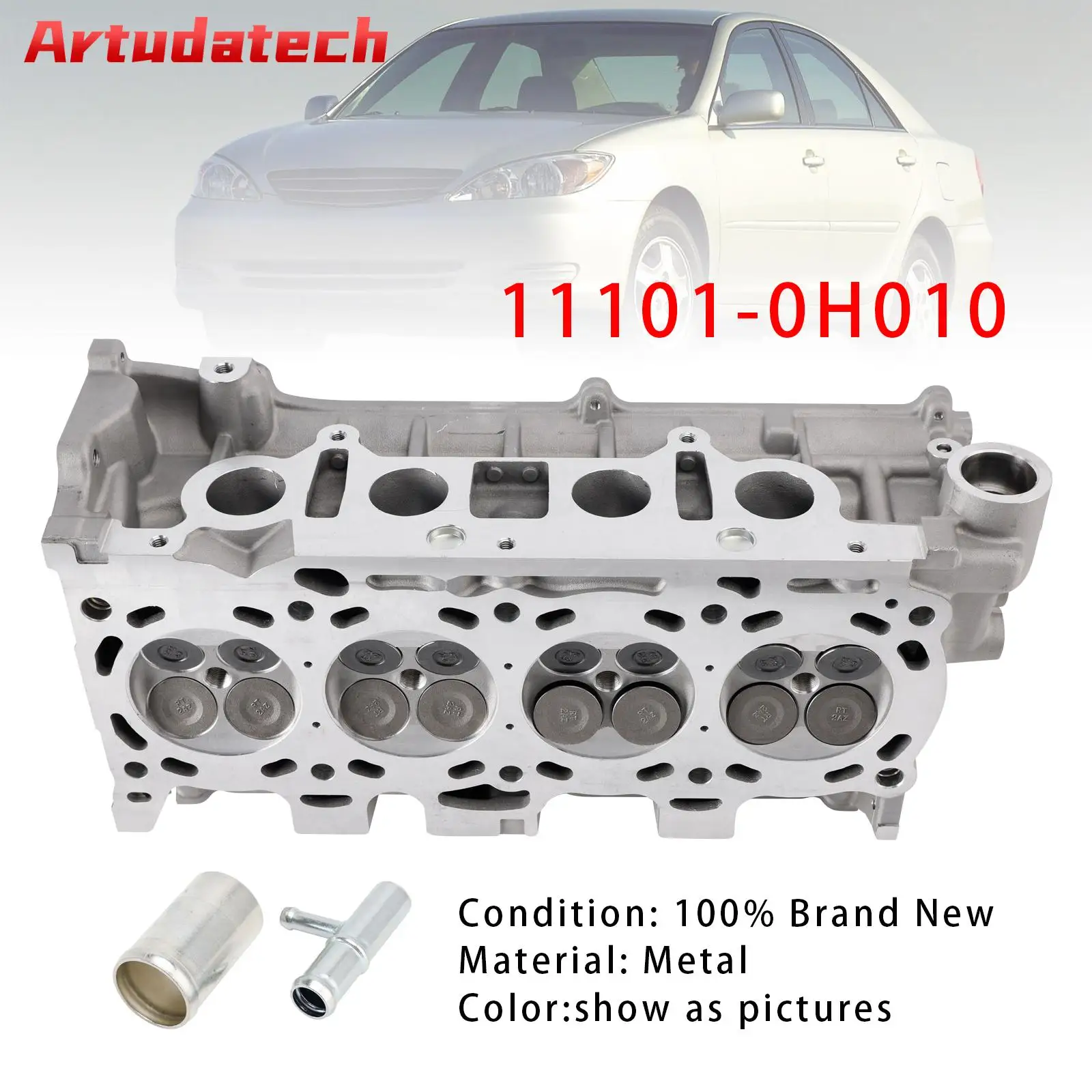 

Головка блока цилиндров Artudatech 2AZFE для Toyota RAV4 Camry Scion 2.4L, автомобильные аксессуары