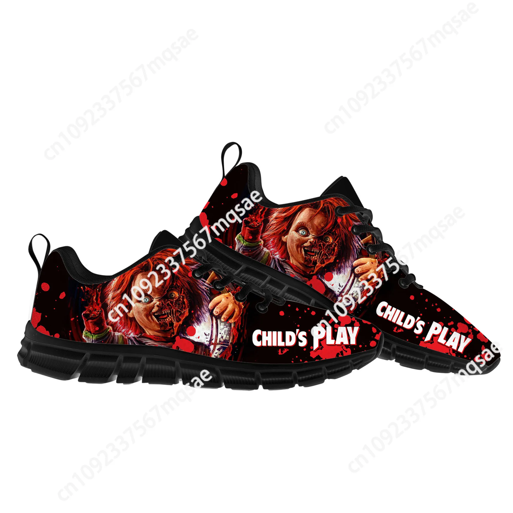 

Horror Movie Childs Play Chucky Sports Shoes Mens Womens Teenager Kids Children Sneakers Casual Sneaker Couple Custom Shoes