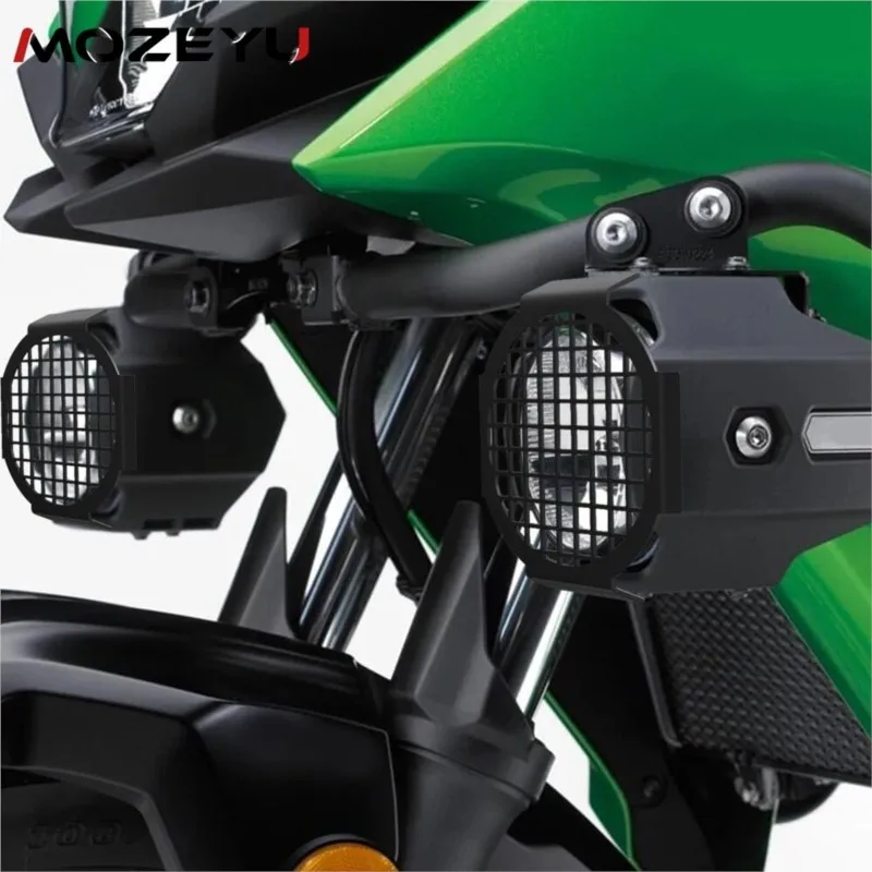 Fog Light Guard FOR KAWASAKI VERSYS-X300 2017-2026 Lamp Protector Cover VERSYS 650 VERSYS 1000 Spotlight Auxiliary Light Guard