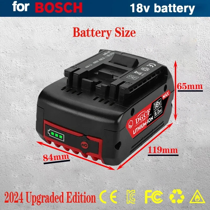 For Bosch 18V 6Ah 8Ah 12Ah Professional Cordless Tool BAT618 BAT609 GBA ProCORE Replacement lithium Battery,Quality Assurance!