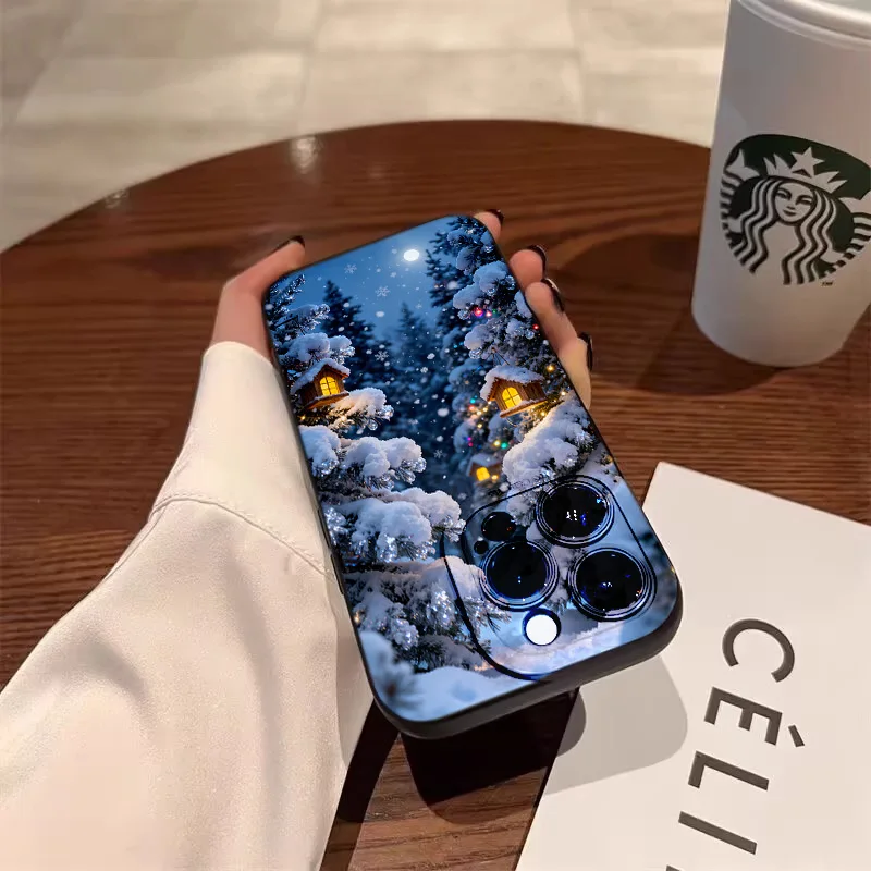السنة الجديدة عيد الميلاد 2026 جراب هاتف آيفون 17 16 15 14 13 برو ماكس 17 16 15 7 8 زائد 11 13 برو مكافحة الإفلات لينة غطاء سيليكون