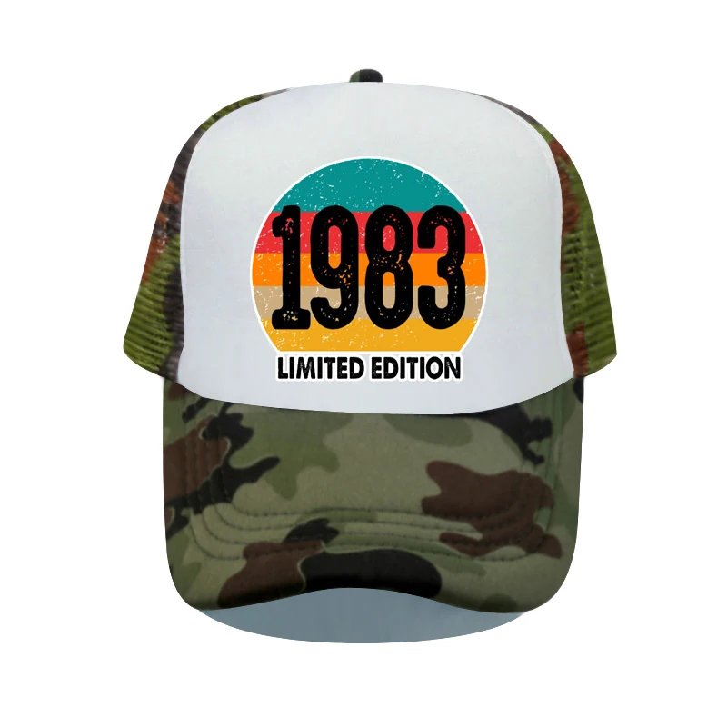 40th Birthday Celebration Gifts Snapback Hat Vintage 1983 Limited Edition Trucker Hat Aged to be Perfected Baseball Caps YP084