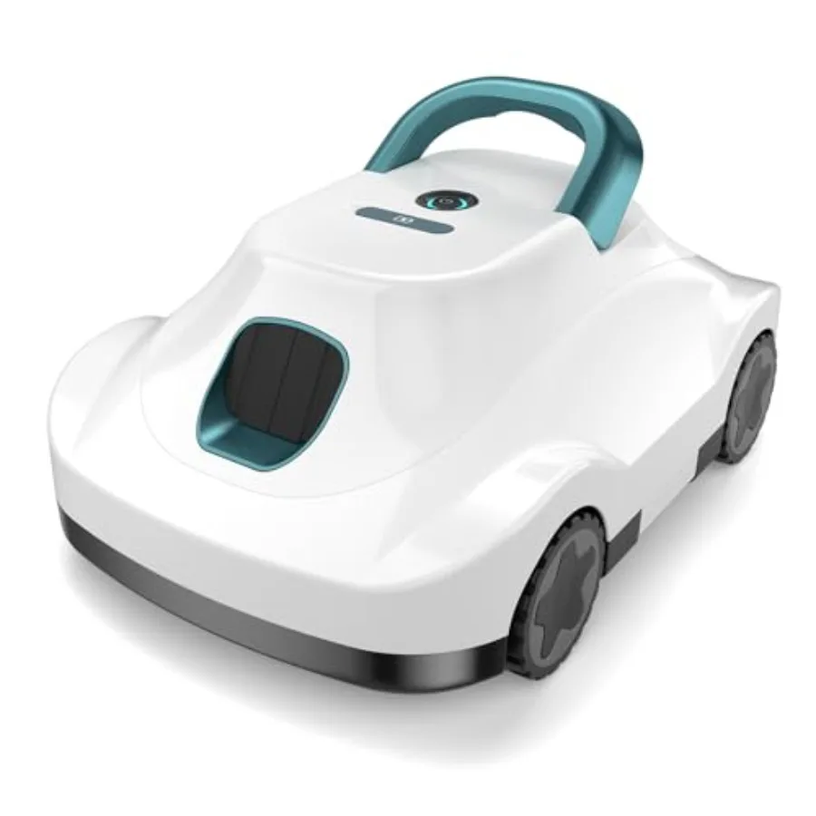

Automatic pool vacuum for above ground inground pools, ABS plastic, blue, 180-min runtime, 3L debris basket, auto-parking, powe