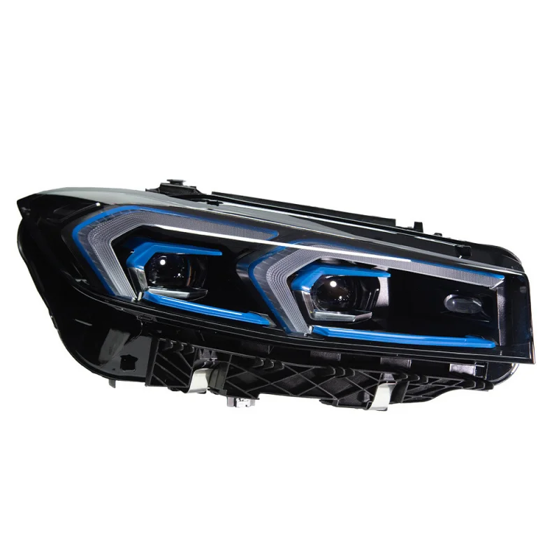 Suitable For 19-24 BMW 3 Series G28 Headlight Assembly G20 Old To New Golden Angel Eyes LED Daytime Running Lights
