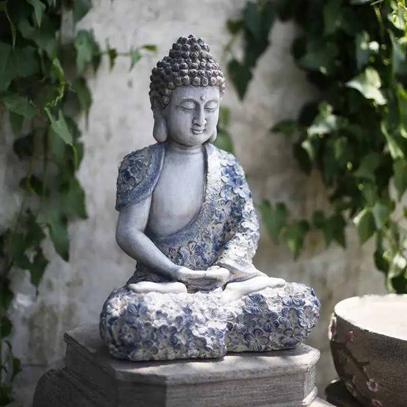 

Chinese Zen-style Buddha statue courtyard decoration for outdoor garden and balcony arrangement