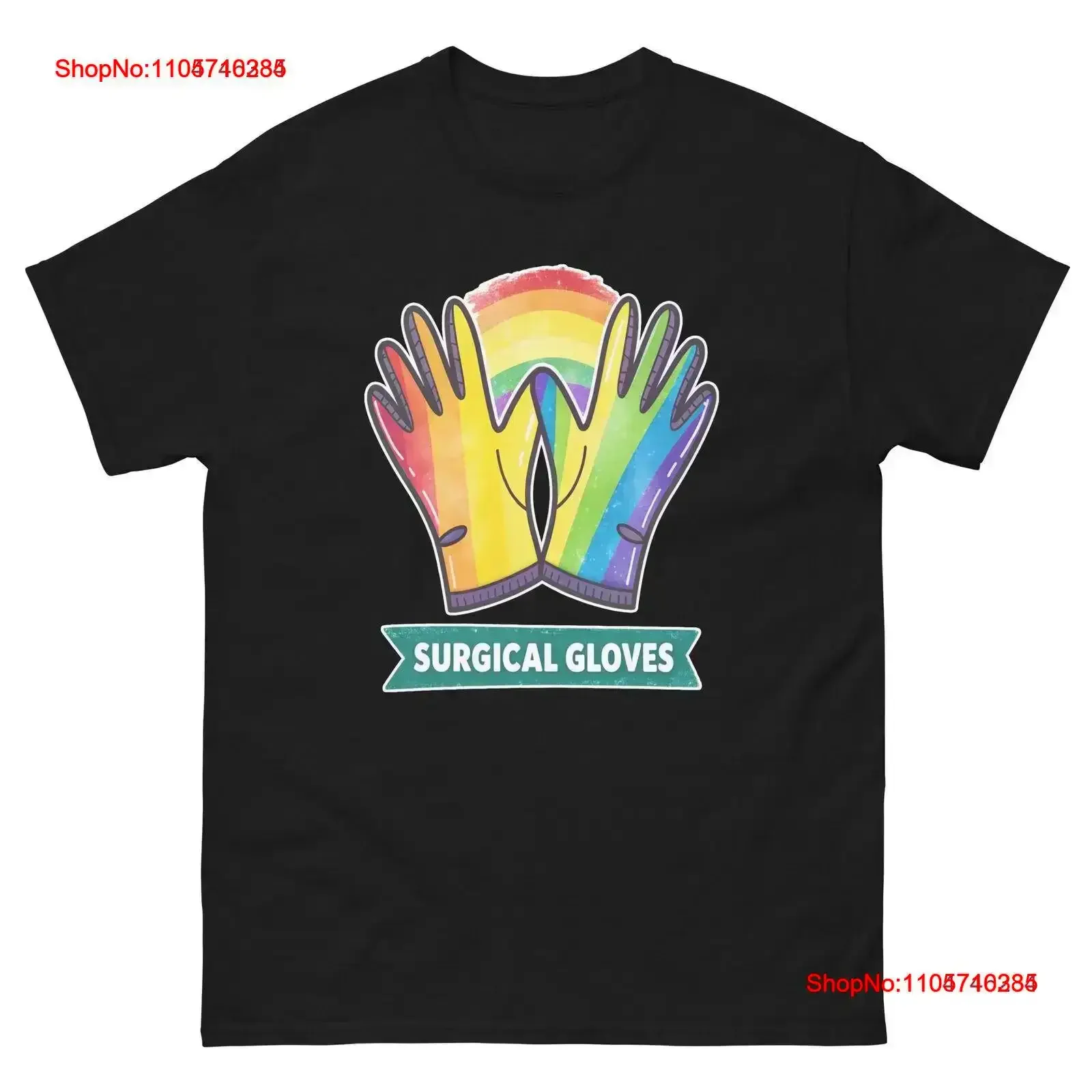 Surgical Gloves Hospital Health Medical Safety T Shirt vintage Washed Casual Slightly streetwear Soft Breathable Stylish