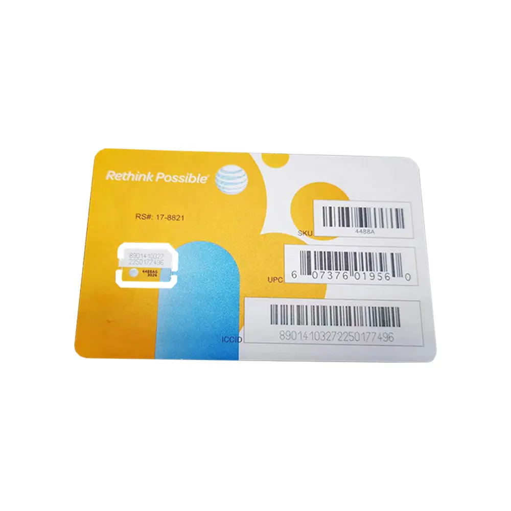 Tarjeta SIM AT&T, Compatible con prepago (GoPhone) y servicio celular AT&T de postpay (Universal, Triple corte 3 en 1)