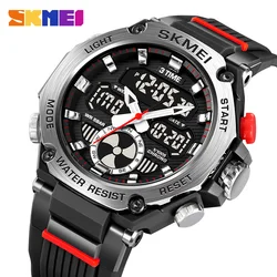 SKMEI 2223 Men's Clock Original S-shock Sport Watch for Man 3Time Digital Watches Countdown Stopwatch Waterproof Fashion