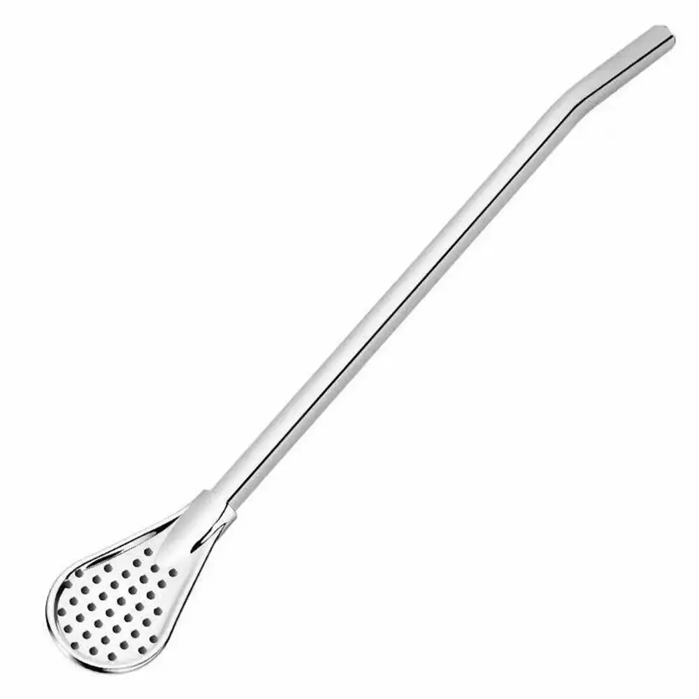 1-4pcs Spoon Tea Filter Yerba Mate Tea Straws Stainless Steel Drinking Straw Bombilla Gourd Reusable Washable Tea Strainer Tools