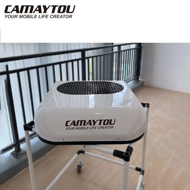 Pendingin udara karavan, pendingin udara Mini 12 Volt 24v 48v Rv untuk mobil Kemah Van berkendara sepeda motor 12 v