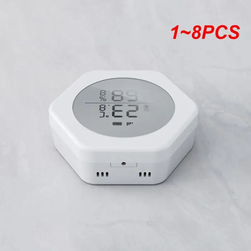 

1~8PCS Wifi Thermometer Detector Wireless Tuya Smart Lcd Screen Indoor Real-time Monitoring Smart Home Sensor Sig-mesh