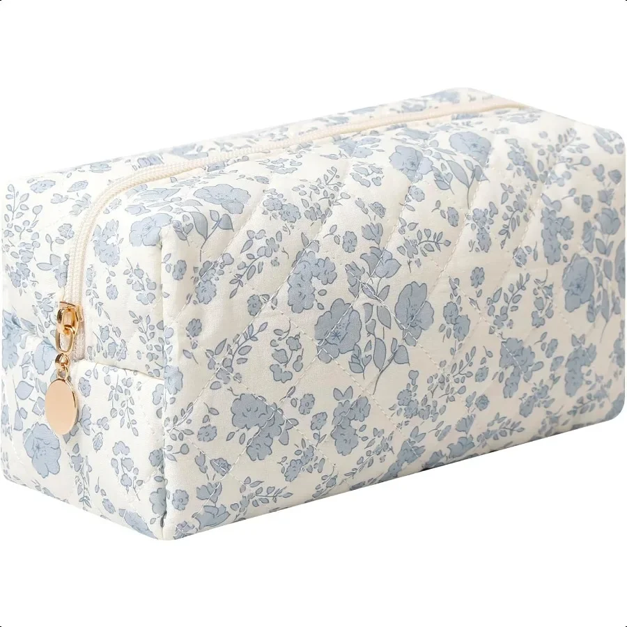 Pencil Case Floral Cute Pencil Case Student Pen Pouch Makeup Pouch Cute Flower Office College Cosmetic Makeup Bag Organizer Lar