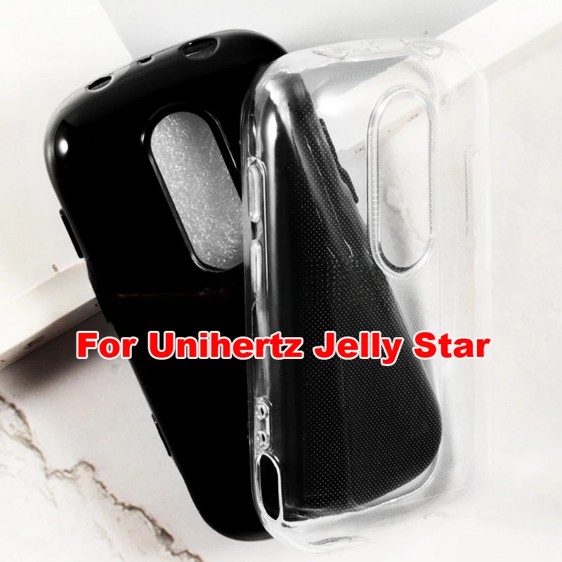 Transparent Phone Case for Unihertz Jelly Star Case Silicone Soft Black TPU Cover for Funda Unihertz Jelly star Protective Shell