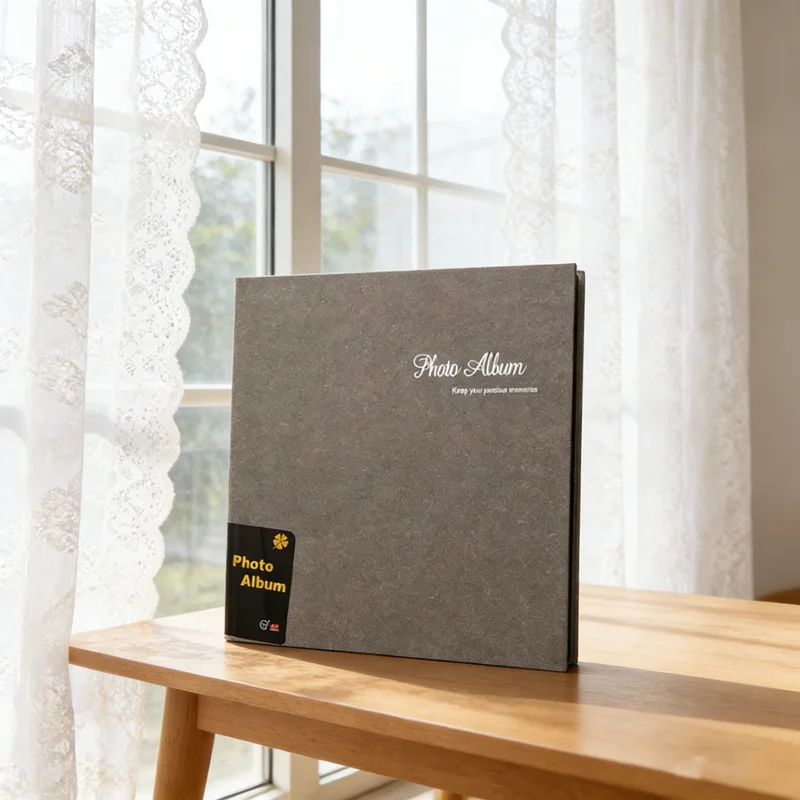 200 Photos Large Capacity Solid Color Photo Album Creative Children Growth Souvenir Album Household Simple Style Photo Album