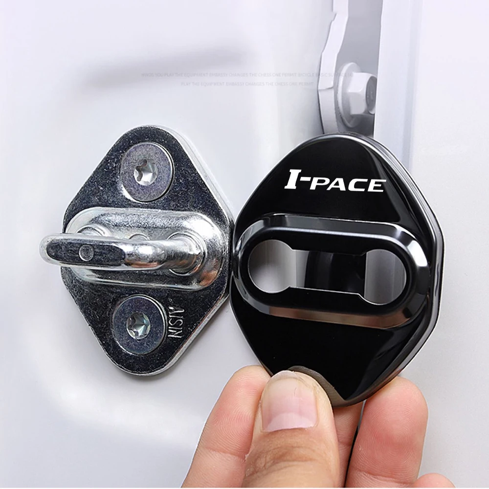 4pcs Car Door Lock cover Protective Buckle case for Jaguar I - PACE F - PACE E - PACE XFL Car Styling Goods Accessories