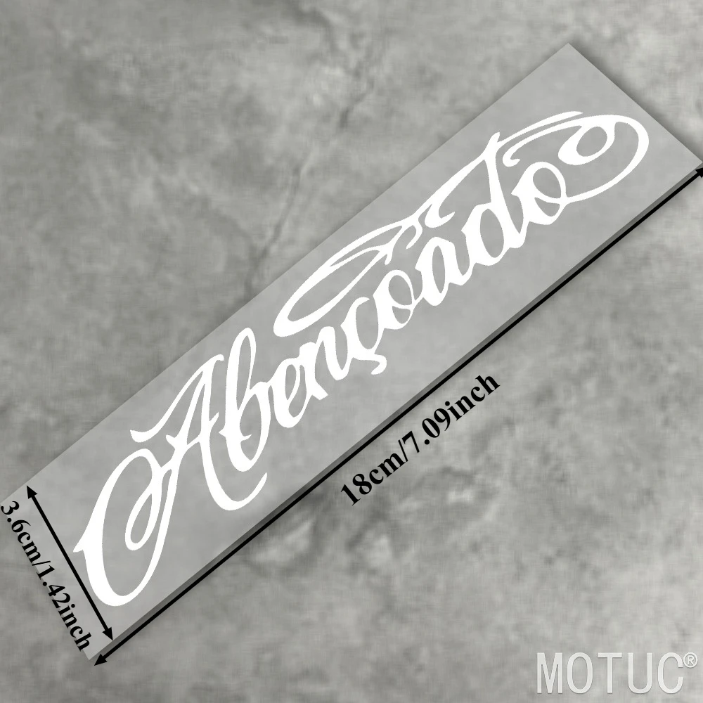 1pc Abençoado Blessed Motorcycle Sticker Waterproof Vinyl Decal for DIY Helmet Fairing Fuel Tank Car Windows Exterior Decors