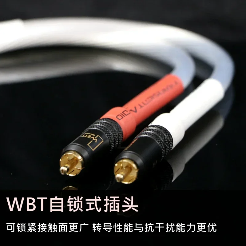 Single and double lotus power amplifier CD bile machine RCA audio cable Audio cable connected to the machine cable