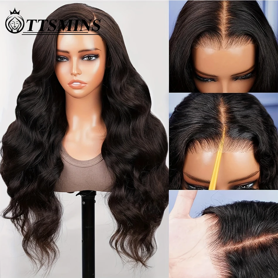 Glueless Wigs Human Hair Pre Plucked Pre Cut 5x5 HD Lace Closure Wigs Human Hair Body Wave Wig for Beginners 180% Wear and Go