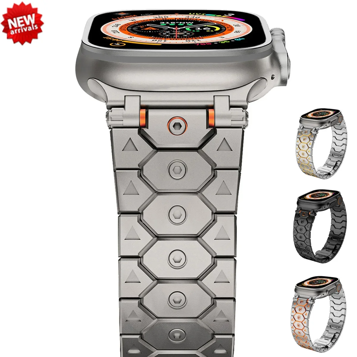 

Ремешок из нержавеющей стали для Apple watch band 10 9 8 7 44 мм 42 мм 46 мм 40 мм 45 мм 41 мм, роскошный браслет для iWatch 6 5 4 SE Ultra 49 мм