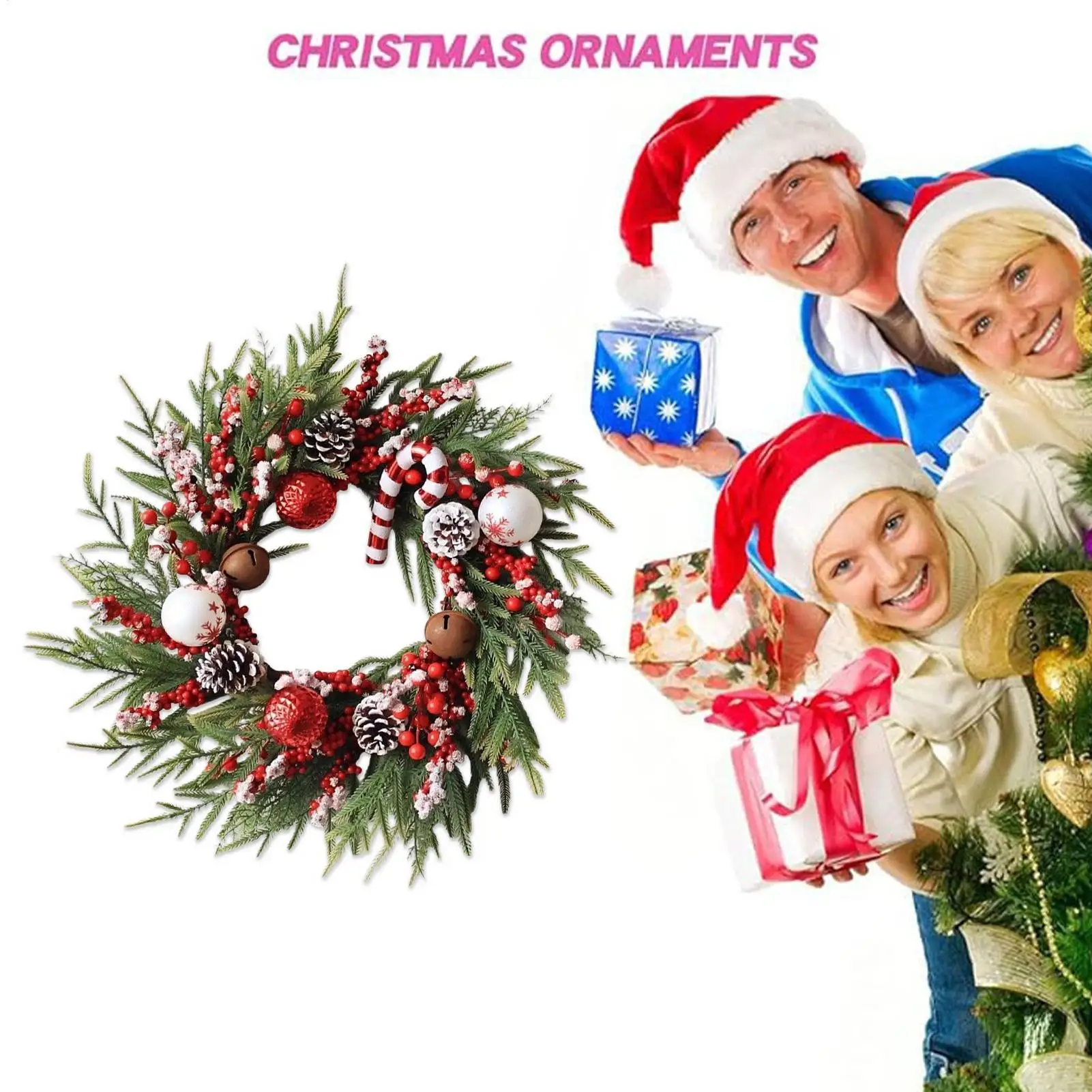 couronne-de-noel-artificielle-avec-boules-pommes-de-pin-et-baies-pour-porche-d'entree-fenetre-murale-interieure-et-exterieure