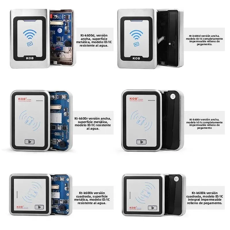 Imagen 4: KOB tarjeta de identificación/IC para exteriores, sistema de control de acceso impermeable de metal, cabezal lector de control de acceso WG26 para exteriores