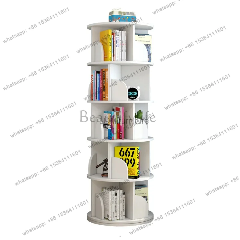 book stand simple household space saving simple landing student creative storage bookcase Rotating bookshelf children's picture