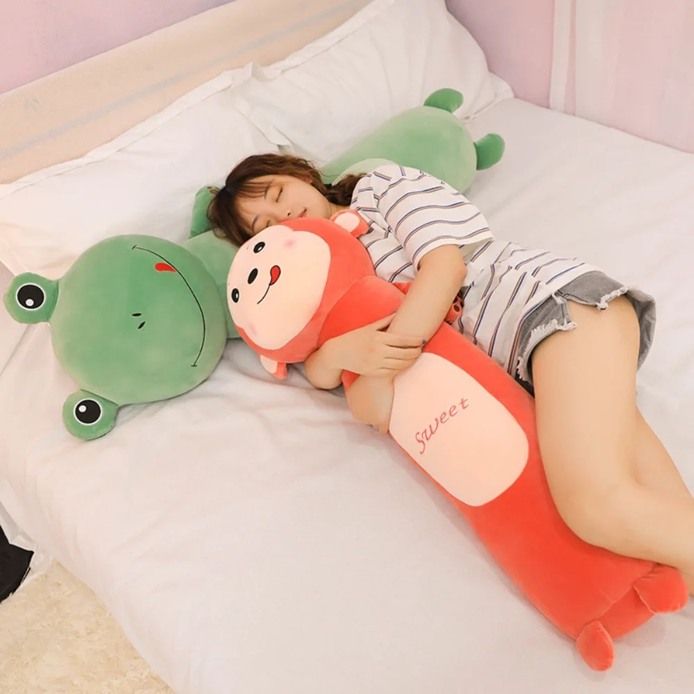 New 50/70cm Cute Bantal Rabbit Monkey Animal Bolsters Frog Cat Peluk Pillow Home