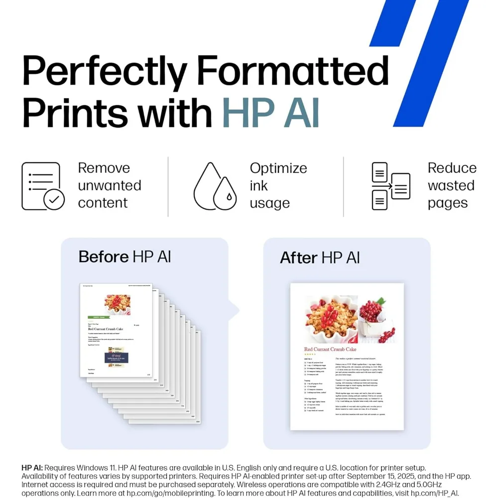 HP Smart Tank 6001: Stampante wireless all-in-one, scanner, fotocopiatrice con alimentazione inchiostro di 2 anni e serbatoi d'inchiostro ricaricabili per uso domestico