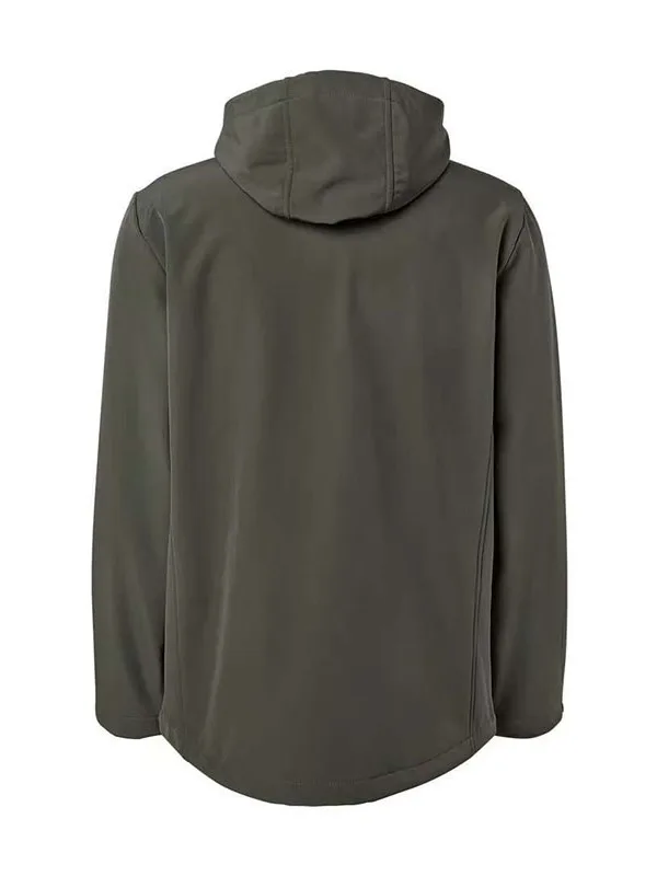 Men's Softshell Jacket Windproof Waterproof Fleece Lined Hooded Zipper Cardigan Outdoor Autumn Winter Warm Outerwear